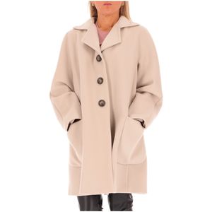 Cappotto beige in lana vergine