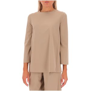 Vignola technical jersey flared blouse
