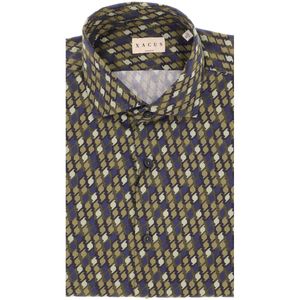 Tailor fit shirt with geometric print