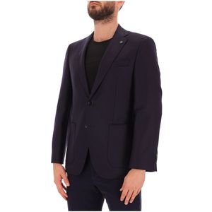 Blue Janson jacket in virgin wool