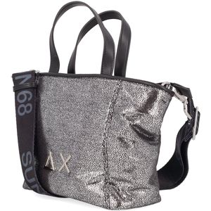 Borsa shopper argentata