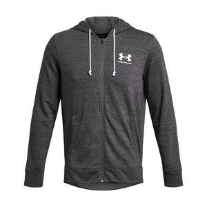 Rival Terry Zip Up Grey Sweatshirt
