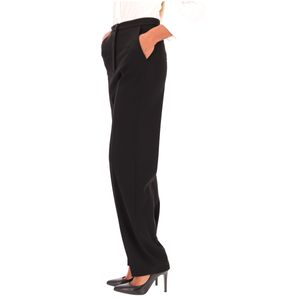 Pantaloni in tessuto stretch con pieghe