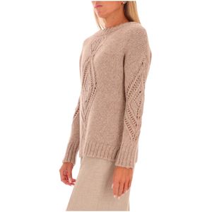 Sweater in wool and alpaca yarns