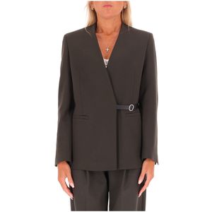 Green jacket with side frog