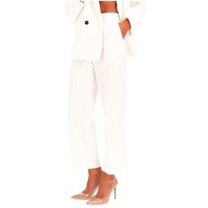 Pantalone bianco in misto viscosa