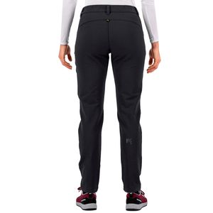 Black trekking trousers in Jelo W technical fabric