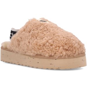 Mid Lull Band Slide Leather Slippers