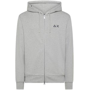 Cotton hoodie with zip