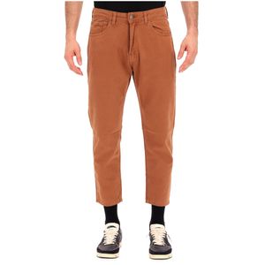 Jeans Yellowstone Cropped marrone