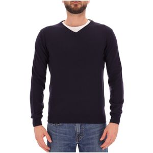 Maglione a V in lana merino extrafine