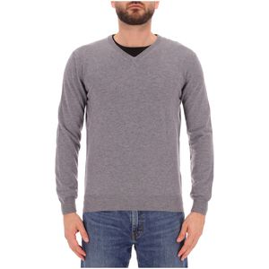 Maglione a V in lana merino extrafine