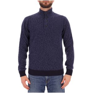 Wool and cashmere sweater with buttons