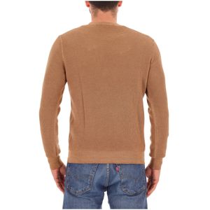 Honeycomb sweater in virgin wool