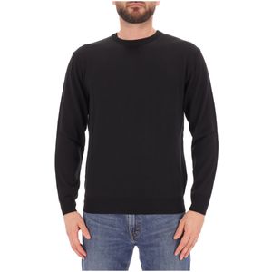 Crewneck sweater in extrafine merino wool
