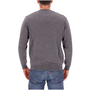 Crewneck sweater in extrafine merino wool