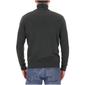 Turtleneck sweater in 100% extra-fine merino wool