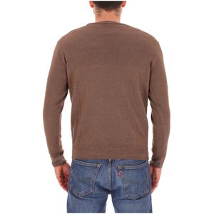 Solid color sweater in extrafine merino wool