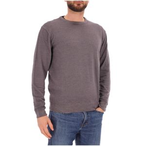 Solid color sweater in extrafine merino wool