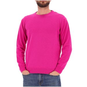 Crew-neck sweater in wool and cashmere