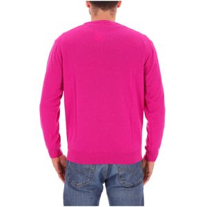 Crew-neck sweater in wool and cashmere