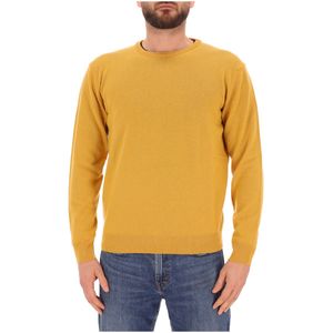Crew-neck sweater in wool and cashmere