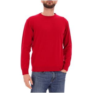 Crew-neck sweater in wool and cashmere