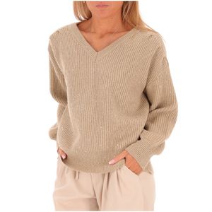 Sequin V-Neck Sweater