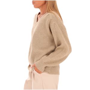 Sequin V-Neck Sweater