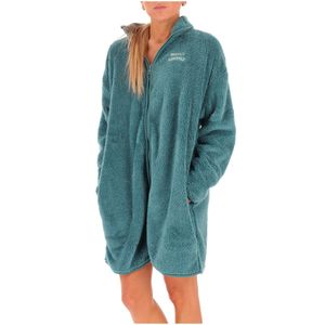 Vestaglia effetto teddy lurex con chiusura zip