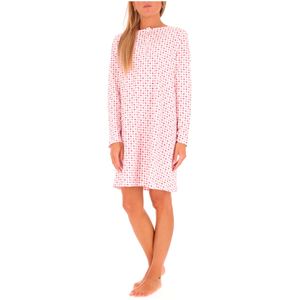 Camicia da notte in cotone a fiori