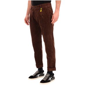 Pantaloni in velluto con risvolto