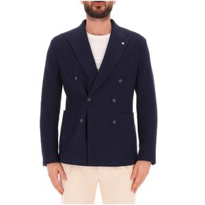 Regimental double-breasted jacket