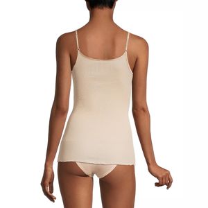 Top con scollo a V in raso Filoscozia