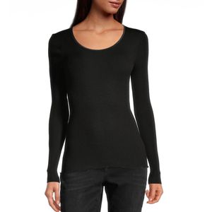Maglia a maniche lunghe in lana e seta