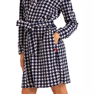 Vestaglia in pile Pied de Poule