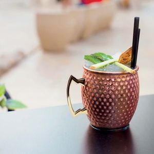 Moscow mule mug in copper plated steel