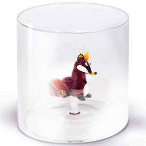 Splash-proof borosilicate glass cup