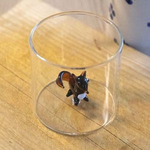 Splash-proof borosilicate glass cup
