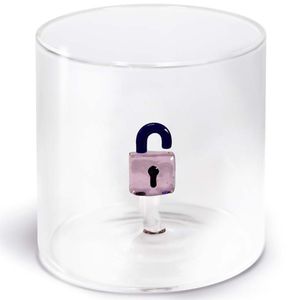 Splash-proof borosilicate glass cup