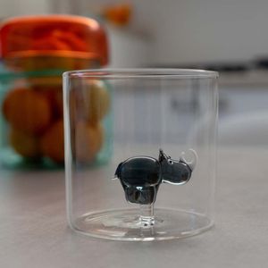 Splash-proof borosilicate glass cup