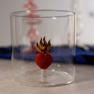 Splash-proof borosilicate glass cup