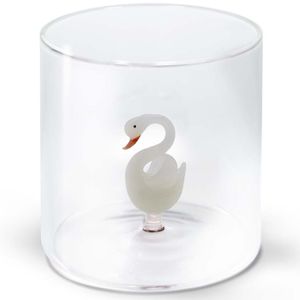 Splash-proof borosilicate glass cup