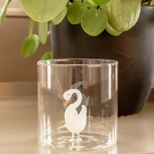 Splash-proof borosilicate glass cup