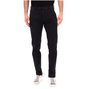 Pantalone blu in misto cotone e modal