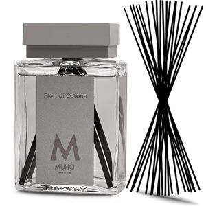 Diffusore con bastoncini Fiori di Cotone 500 ml