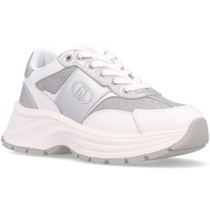 Sneakers Eva 02 in pelle e lurex