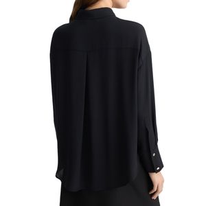 Black oversized shirt with pocket