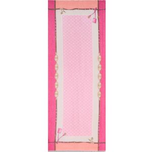 Stola stampa monogram con lucchetto