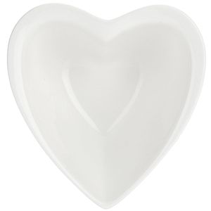 Coppetta cuore con bordo in porcellana
